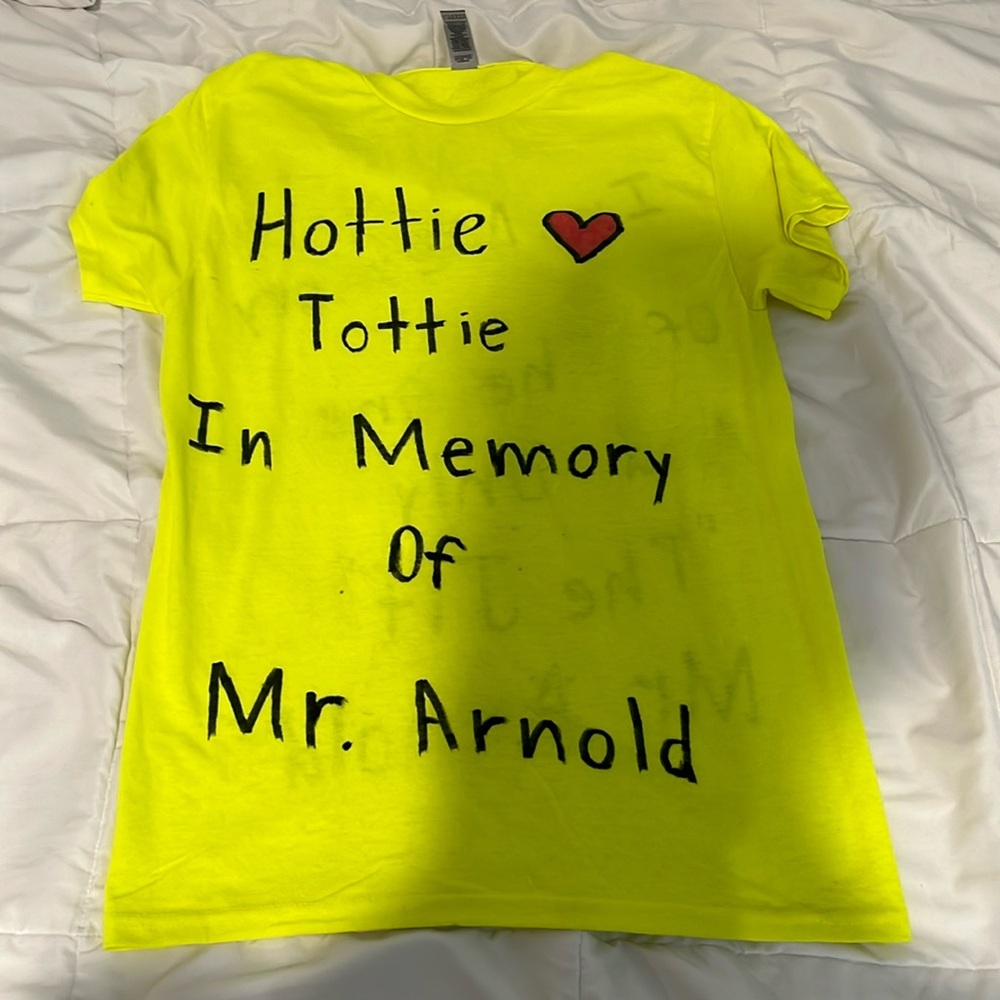 Mr Arnold’s shirt